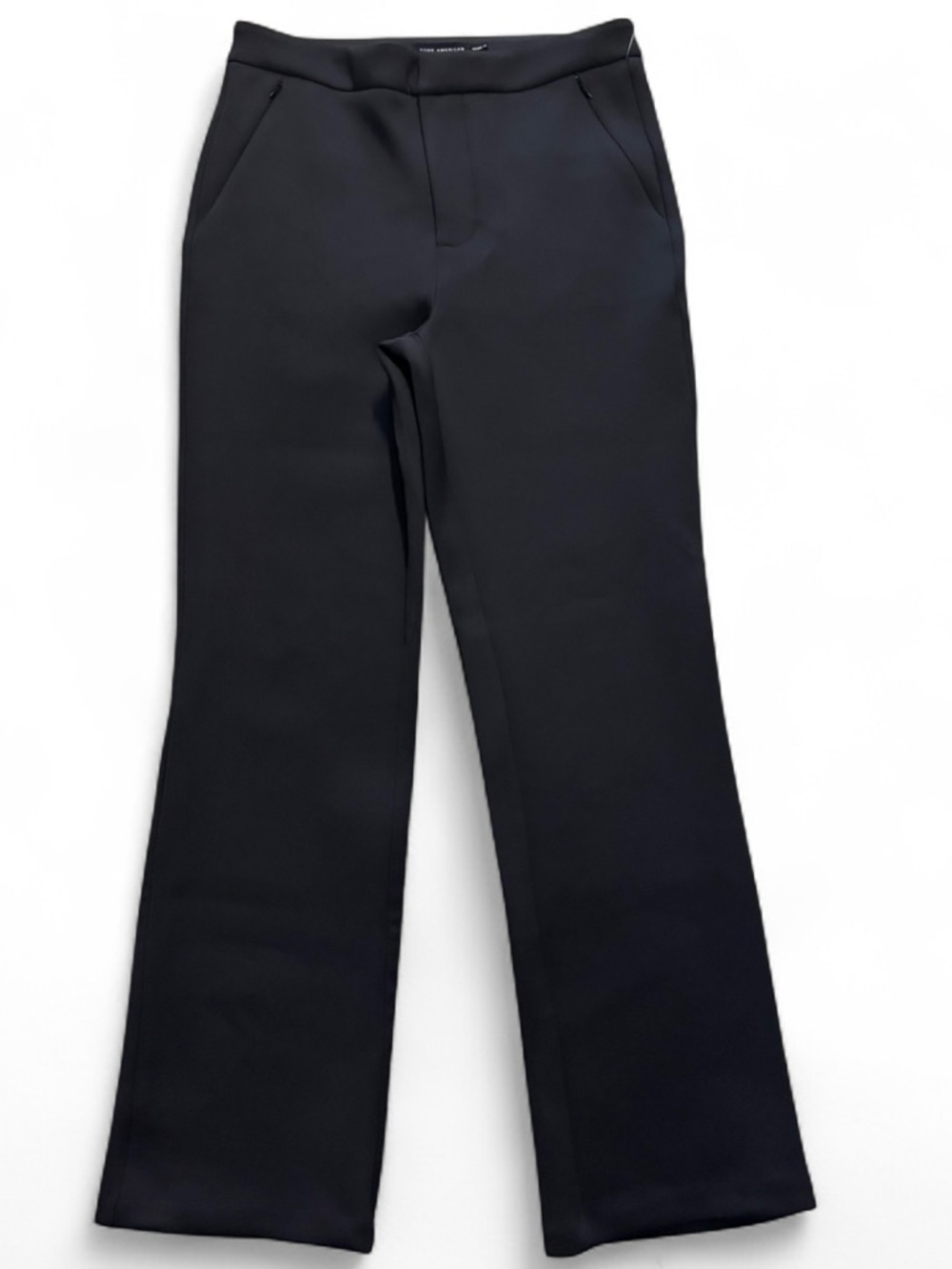 Good American Black Straight-Leg Pants